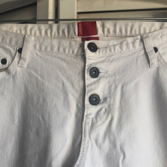 White Tilt Stretch Jeans - Picture 2 of 3